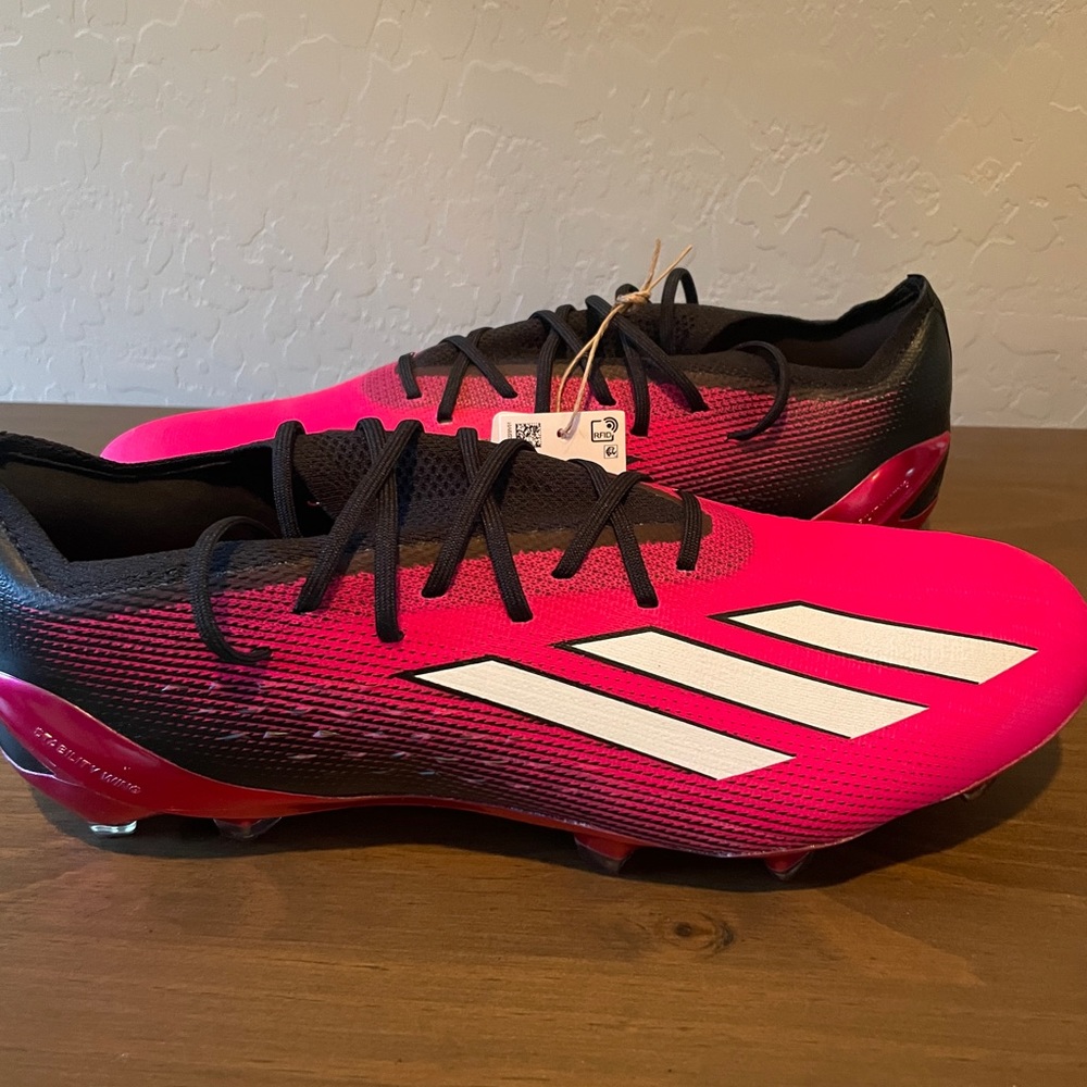 Adidas X Speedportal.1 FG Pink/Black Soccer Cleats Mens Sizes 6.5- 11.5 - Picture 5 of 8